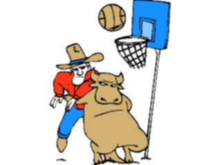 Sticker Custom Preview Image #133876 Western Rodeo Western Basketball