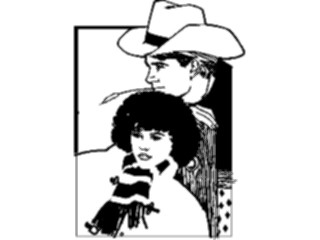 Sticker Custom Preview Image #133878 Western Rodeo Western Couple