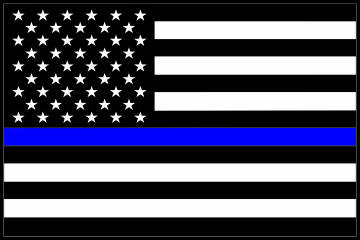 Customize this Blue Lives Matter Flag Decal