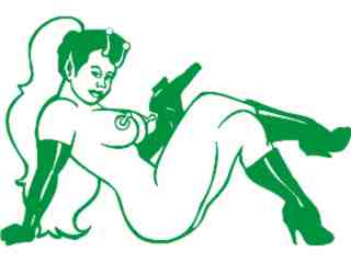  Alien Beauty Decal Proportional