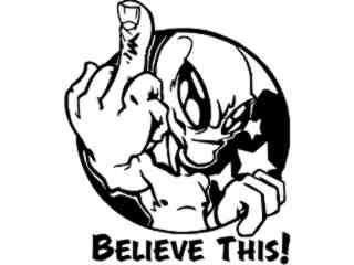  Alien Believe Finger_ G D G Decal Proportional