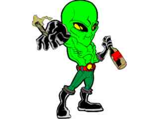  Alien Drink N Smoke_ G D 1 Decal Proportional