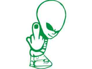  Alien Finger Decal Proportional