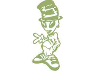  Alien Peace Decal Proportional