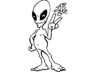  Alien Peace_ G D G Decal Proportional