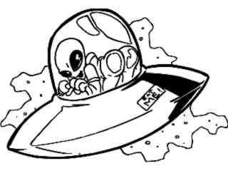  Alien Saucer_ G D G Decal Proportional