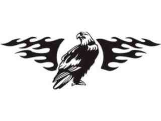  Animal Flames Bald Eagle_ 0 9 4b_ A F 1 Decal Proportional