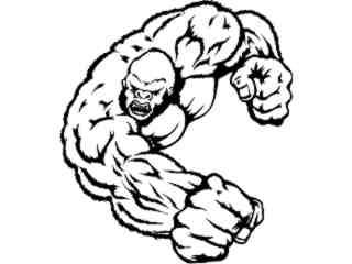  Ape Gorilla Beast_ M B 1 Decal Proportional