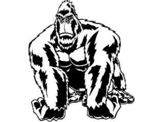  Ape Gorilla Hold_ M B 1 Decal Proportional