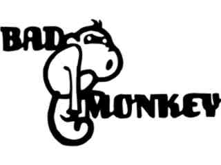  Bad Monkey Decal Proportional