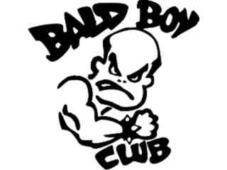  Bald Bad Boy Club Decal Proportional