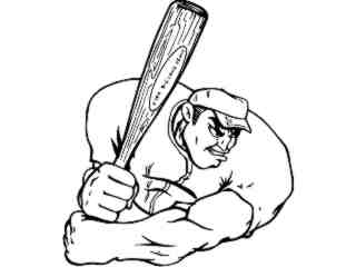  Baseball Big Hitter_ M B 1 Decal Proportional