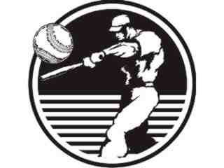  Baseball Circle_ M B 1 Decal Proportional