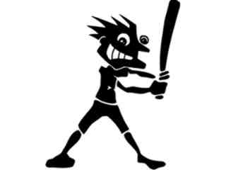  Baseball Funny_ M B 1 Decal Proportional