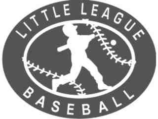  Baseball Little League Decal Proportional