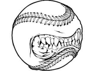  Baseball Teeth_ M B 1 Decal Proportional