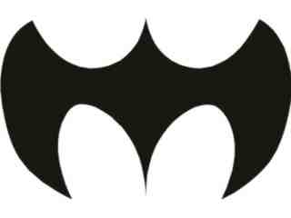  Bat Man Symbol Decal Proportional