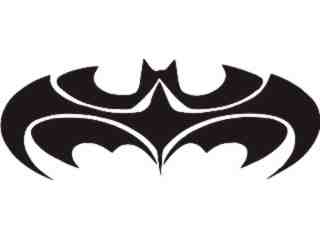  Bat Man Symbol Cut Decal Proportional
