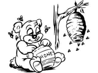  Bear Bee Hive_ 0 4 4_ V A 1 Decal Proportional