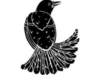  Birds_ Blackbird_ 1 2 9_ V A 1 Decal Proportional