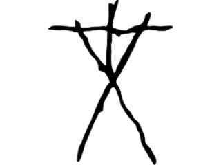  Blair Witch Sticks Decal Proportional