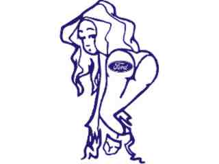  Booty Tattoo Ford Decal Proportional