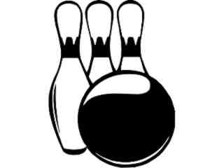  Bowling Equipment Decal Proportional