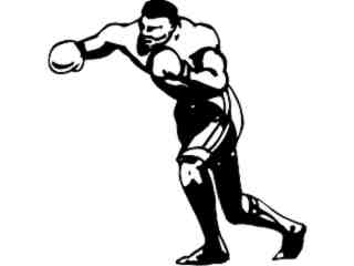  Boxer Punch Decal Proportional