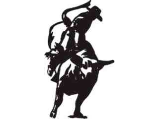  Bull Rider Up_ C U 1 Decal Proportional