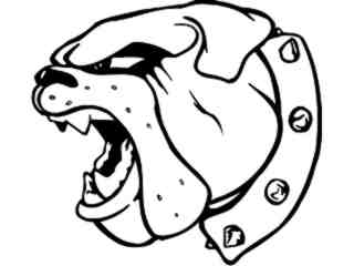  Bulldog Head 3_ M B 1 Decal Proportional