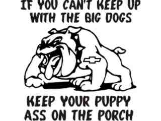  Bulldog Keep Up Decal Proportional
