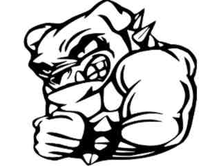  Bulldog Super Mean Decal Proportional