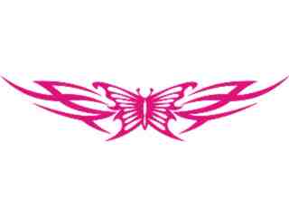  Butterfly Tribal 0 3 Decal Proportional