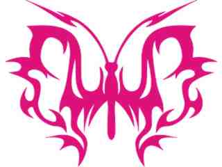  Butterfly Tribal 0 7 Decal Proportional