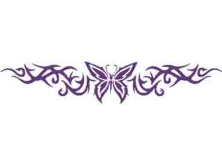  Butterfly Tribal 1 3 Decal Proportional