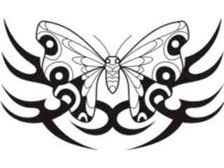  Butterfly Tribalized_ 1 1 0 Decal Proportional