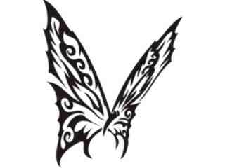  Butterfly Tribalized_ 1 1 4 Decal Proportional