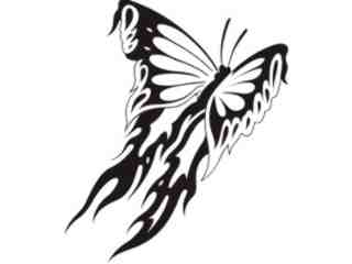  Butterfly Tribalized_ 1 1 6 Decal Proportional