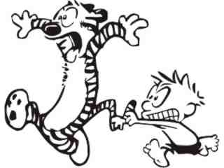  Calvin Chasing Decal Proportional