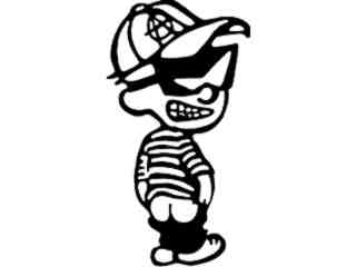  Calvin Cool Shades Decal Proportional