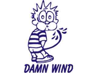  Calvin Damn Wind Decal Proportional