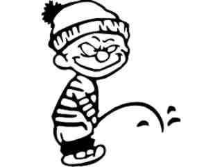  Calvin Evil Decal Proportional