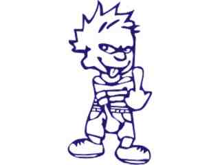  Calvin Finger Boy Grab Decal Proportional