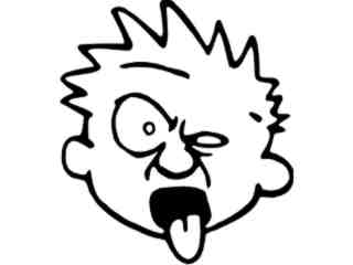  Calvin Gross Face Decal Proportional