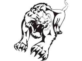  Cats Big Lions Tigers Panthers_ 0 0 1 Decal Proportional