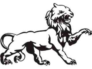  Cats Big Lions Tigers Panthers_ 0 5 6 Decal Proportional