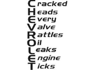  Chevrolet Words Against Decal Proportional
