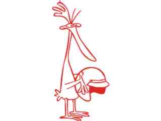  Chicken 3 Decal Proportional