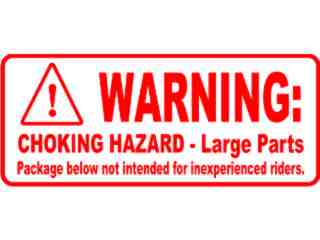  Choking Hazard Large Parts Decal Proportional