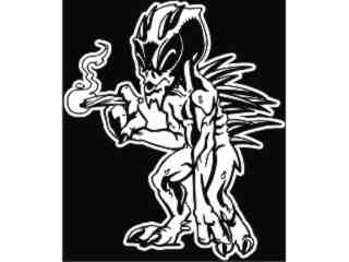  Chupacabra Devil_ I N V_ G D G Decal Proportional